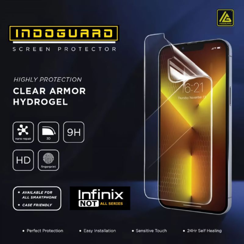 Anti gores Hydrogel Screen Protector HD Clear Infinix Note 7|Infinix Note 8|Infinix Note 10|Infinix Note 10 Pro|Infinix Note 11|Infinix Note 11s|infinix Not 12|Infinix Not 12 VIP|Zero X|Zero X Pro|Zero 8