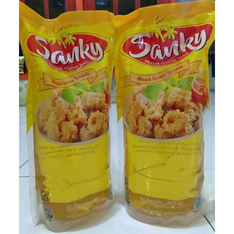 

PAKETAN 2 Pcs - Minyak Goreng Sanky 900 Ml 2 pcs