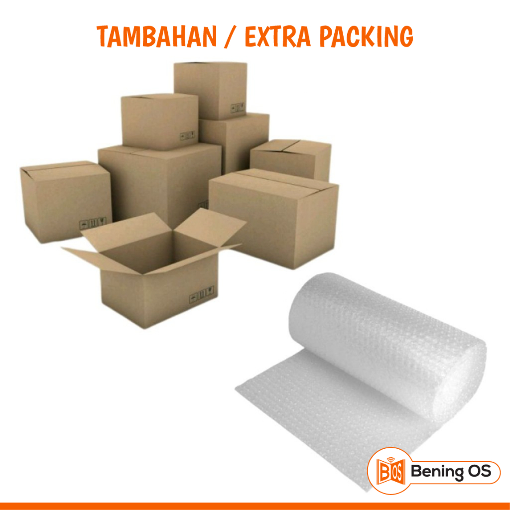 

Tambahan Extra Packing - Kardus & Bubble Wrap
