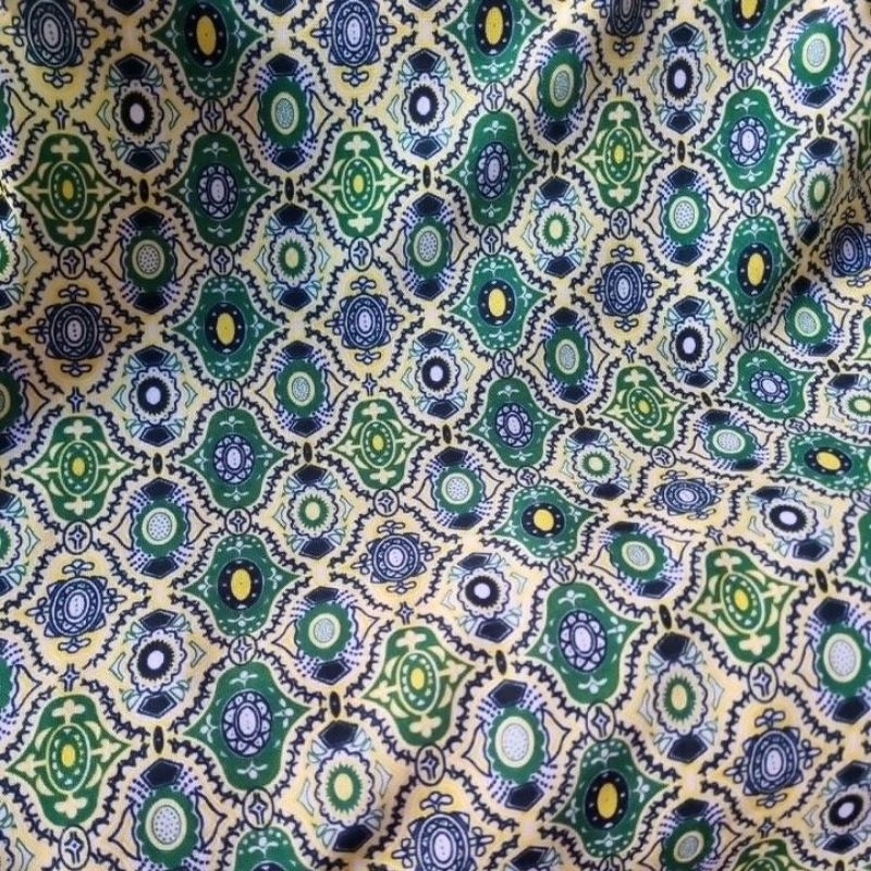 KAIN BATIK SERAGAM PILIHAN HIJAU BIRU MERAH