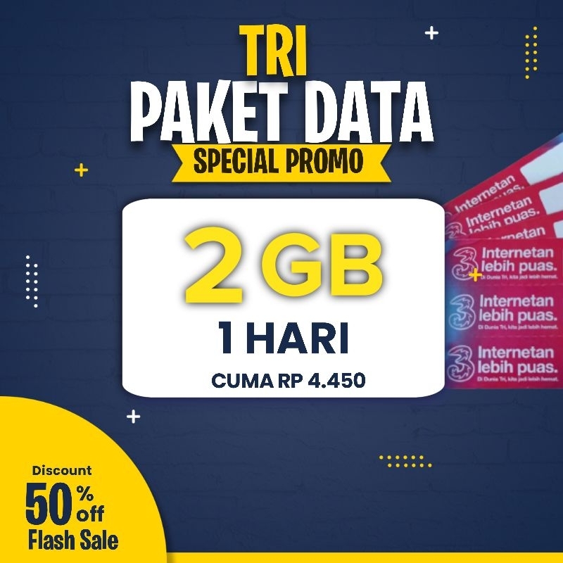PAKET KUOTA THREE MURAH - 3 THREE ALWAYS ON HARIAN DATA INTERNET