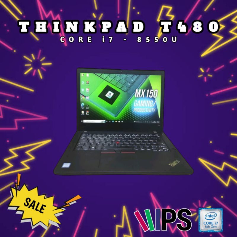 ULTRABOOK THINKPAD T480 i7-8550 TOUCH /32GB RAM/512GB SSD/NVIDIA MX150 / MULUS / RENDERING / DOUBLE 