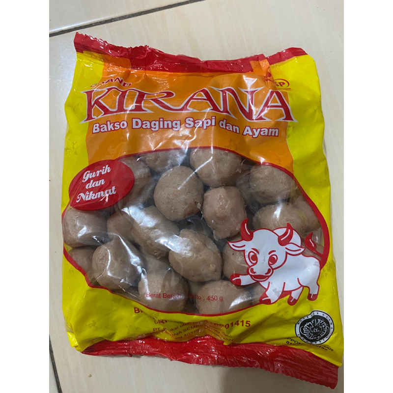 

KIRANA Bakso Daging Sapi Dan Ayam 450gr Gurih Dan Nikmat