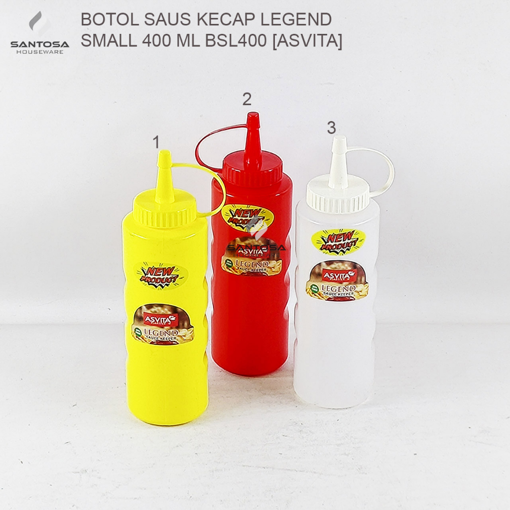 Botol Saus Kecap Legend Small 400 ml BSL400 [Asvita]