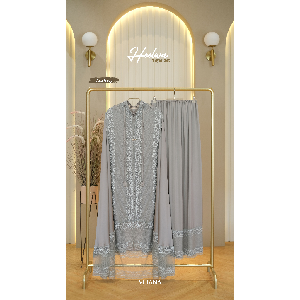 [VHIANA] Mukena Renda Heelwa Prayer Set New By Vhiana
