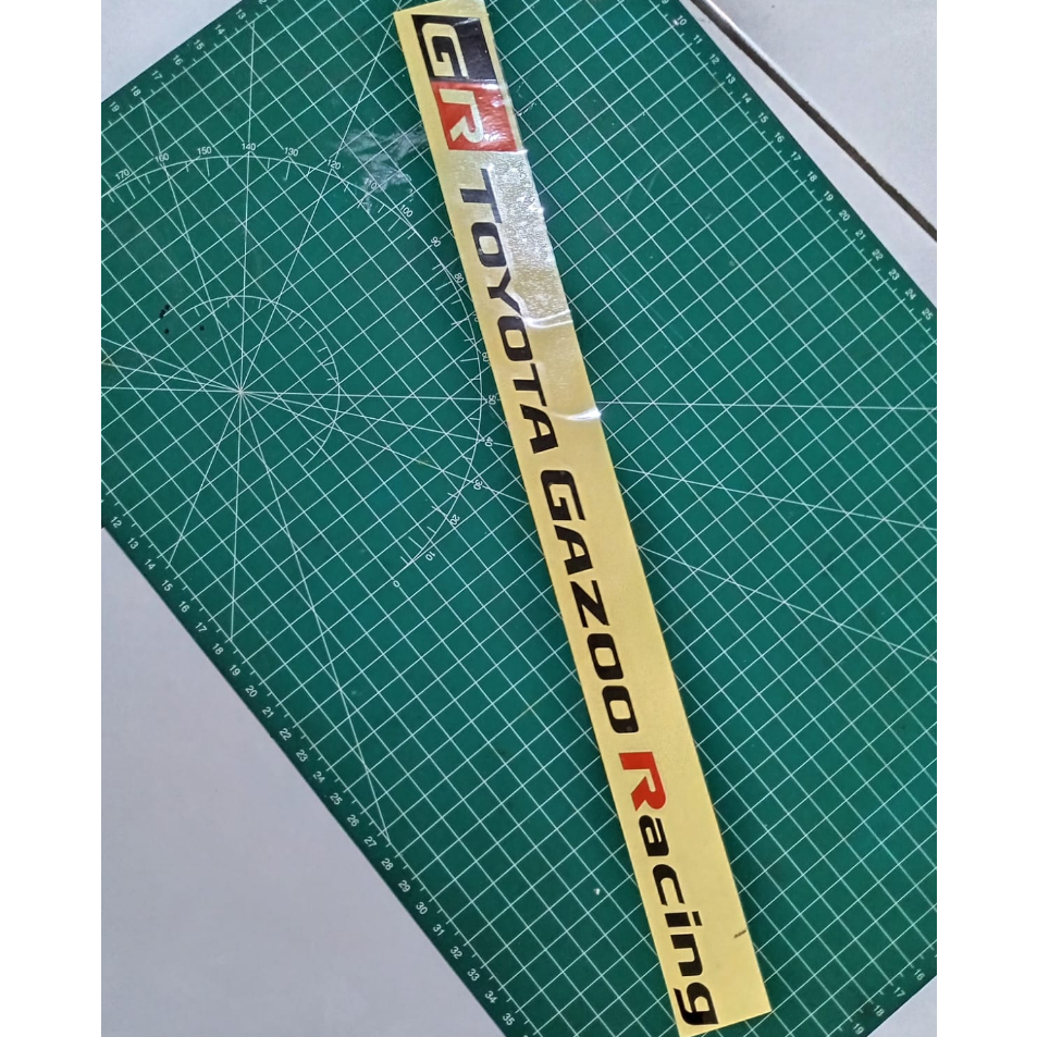 stiker cutting GR TOYOTA GAZOO RACING