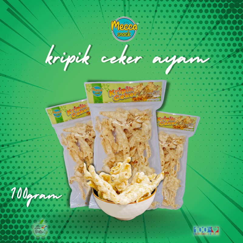 

Kripik ceker ayam-rambak ceker/oleh-oleh khas batu-malang