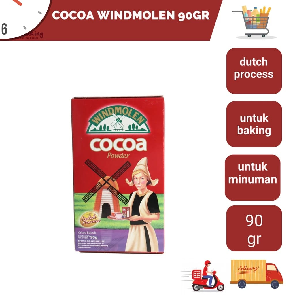 

Cocoa Windmolen 80 Gram / Cokelat Bubuk