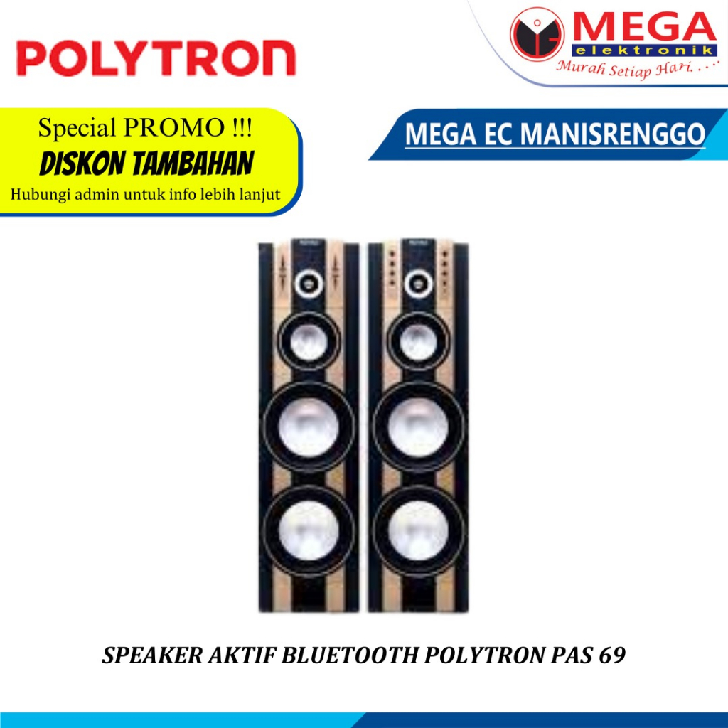 Speaker AKTIF Bluetooth Polytron PAS 69