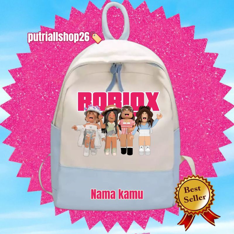 TAS RANSEL ANAK TK / SEKOLAH PEREMPUAN MOTIF ROBLOX