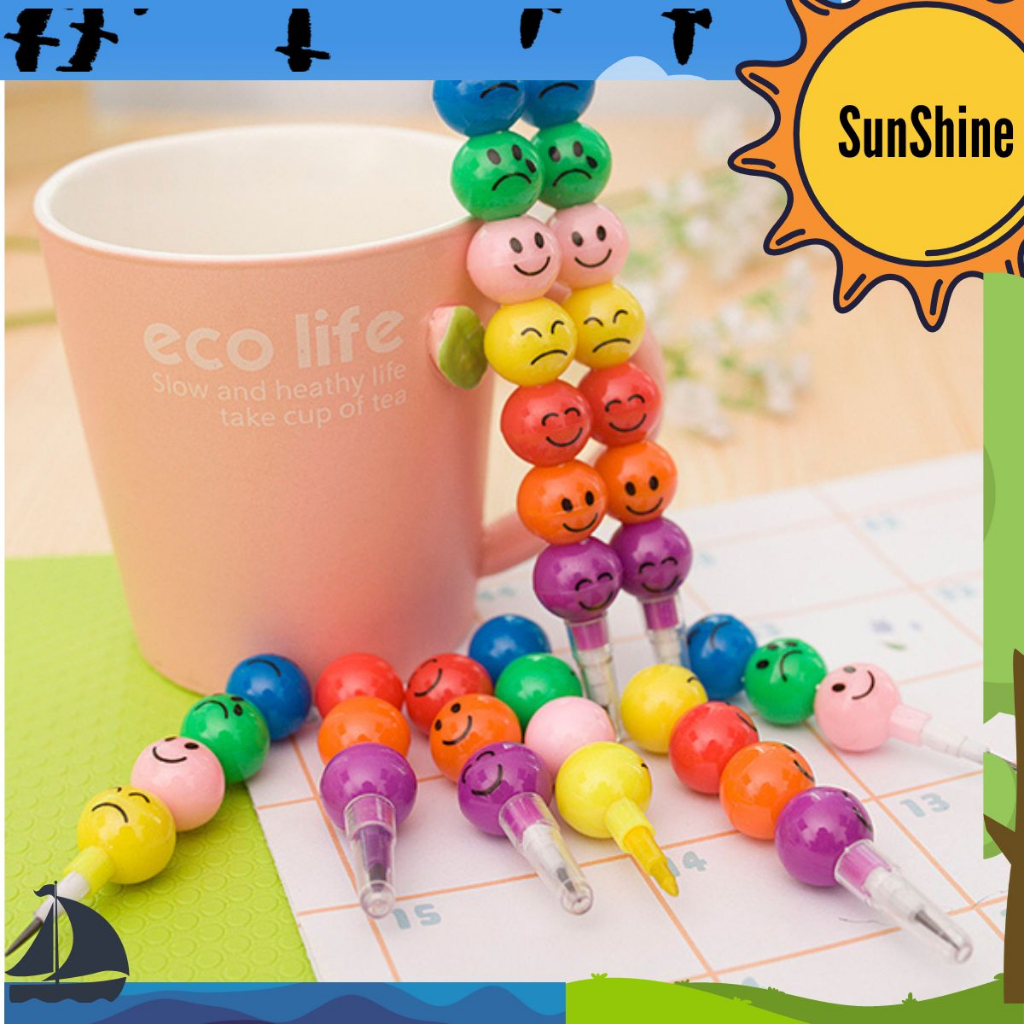 

✨Sunshine Fancy✨ 5 Pcs Pensil Smiley S8001