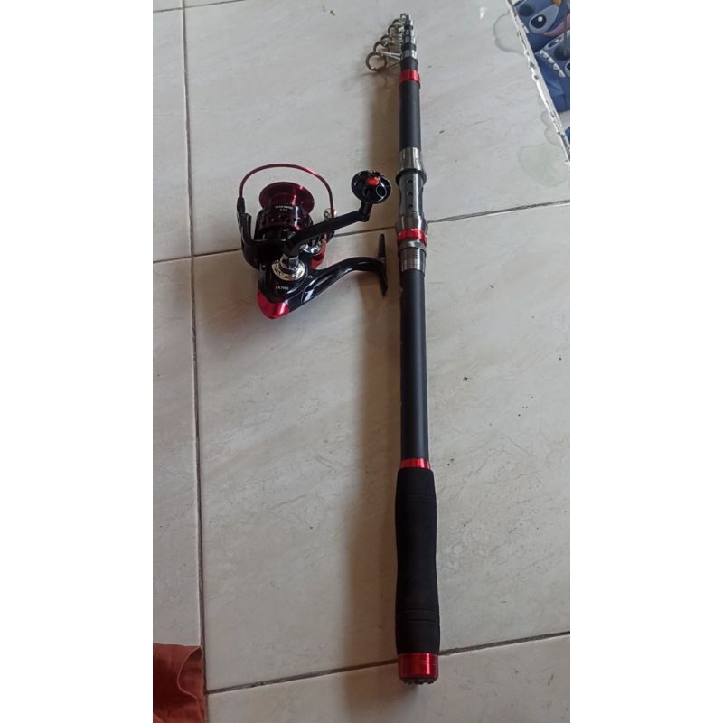 pancing fullset reel 7000 joran 3 meter free pe lengkap