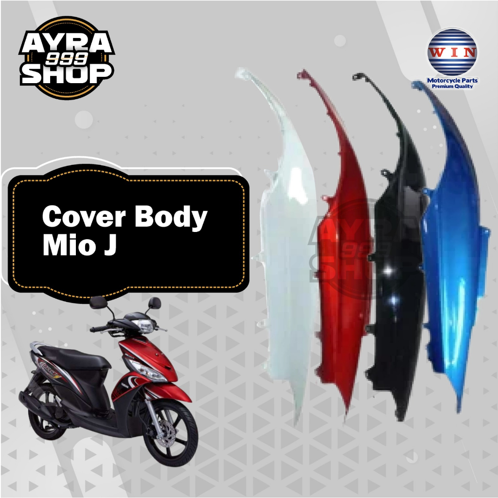 1 Set cover body belakang kanan kiri Mio J Merk Win. Cover body Mio J all color variant