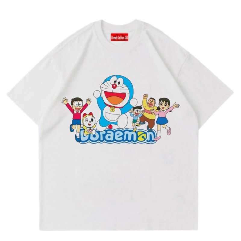 Kaos DORAEMON Anime T-Shirt / baju cartoon vintage movie film kartun DORAEMON / t-shirt oversize lok