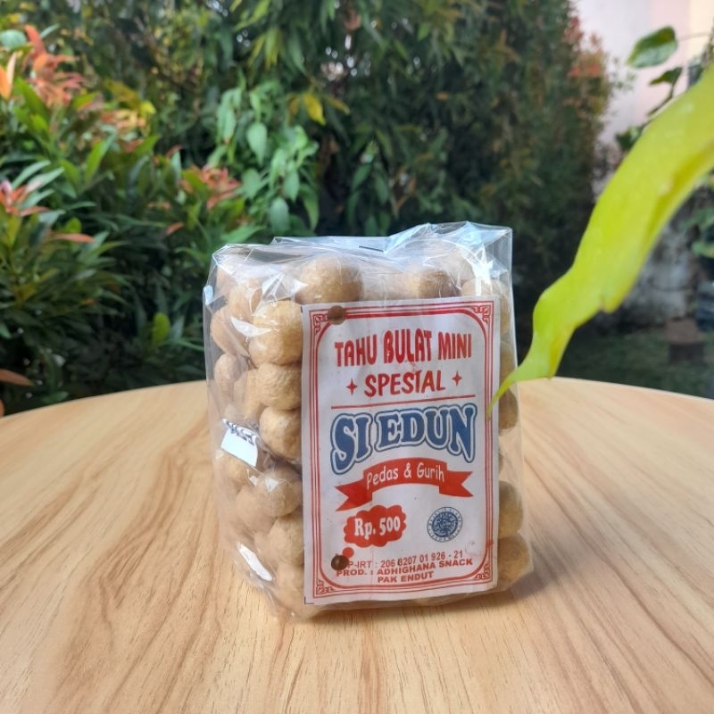 

Cemilan Snack Tahu Bulat edun Original Mini