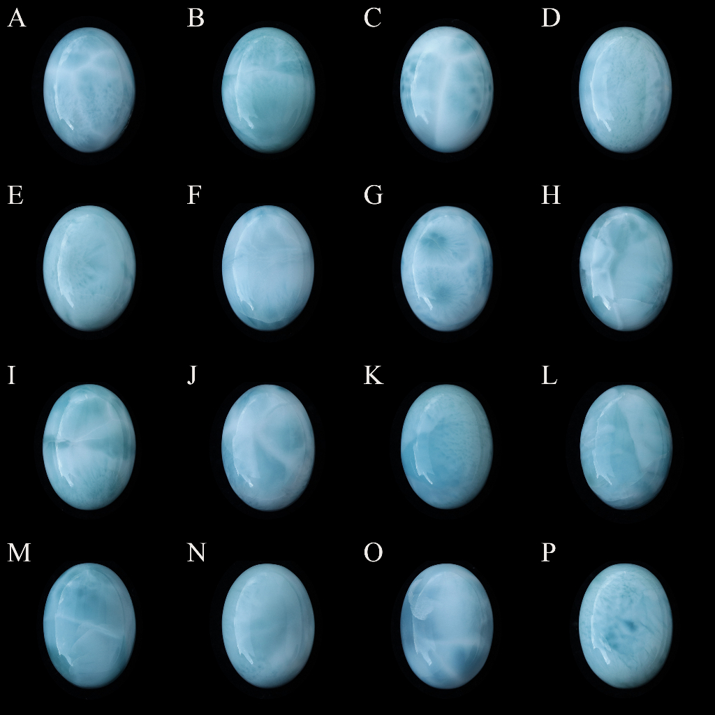 NATURAL LARIMAR UKURAN 12x16 mm OVAL MULUS | NATURAL LARIMAR BENTUK OVAL DIAMETER 12X16 mm | LARIMAR