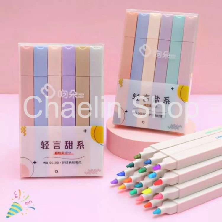 

Stabilo Balok isi 6 Warna Pastel Stabilo Highlighter Stabilo Warna