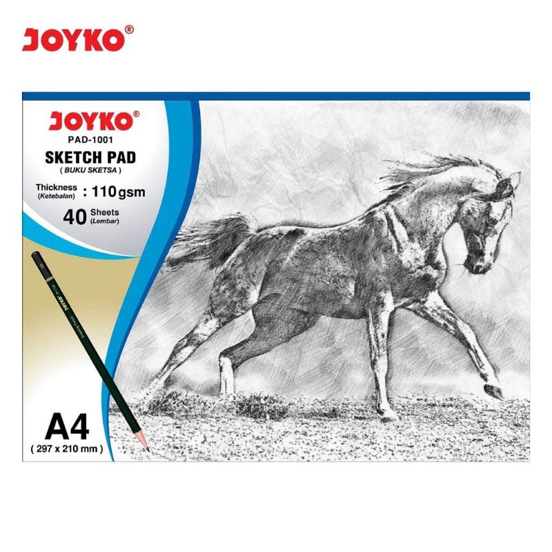 

Joyko Drawing Book Sketch Pad A4 / Buku Gambar & Sketsa PAD-1001]