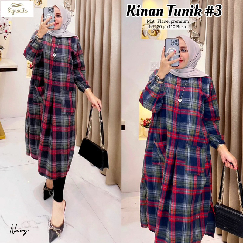 KINAN TUNIK #3 BY SIGNADILA / FLANEL BEST SELLER NEW ARRIVAL