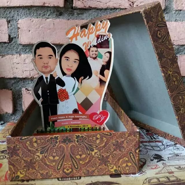 

Box Plakat Karton Motif Batik /wisuda/wedding/souvenir/ultah/kadounik/murah/bagus