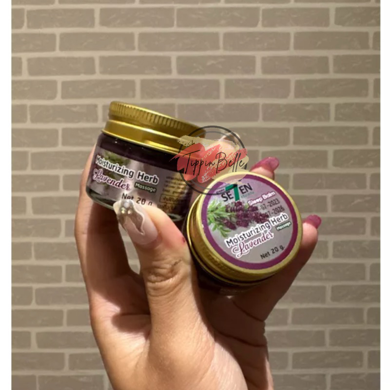 Se7en Sleep Balm Moisturizing Herb Lavender 20gr ori Thailand