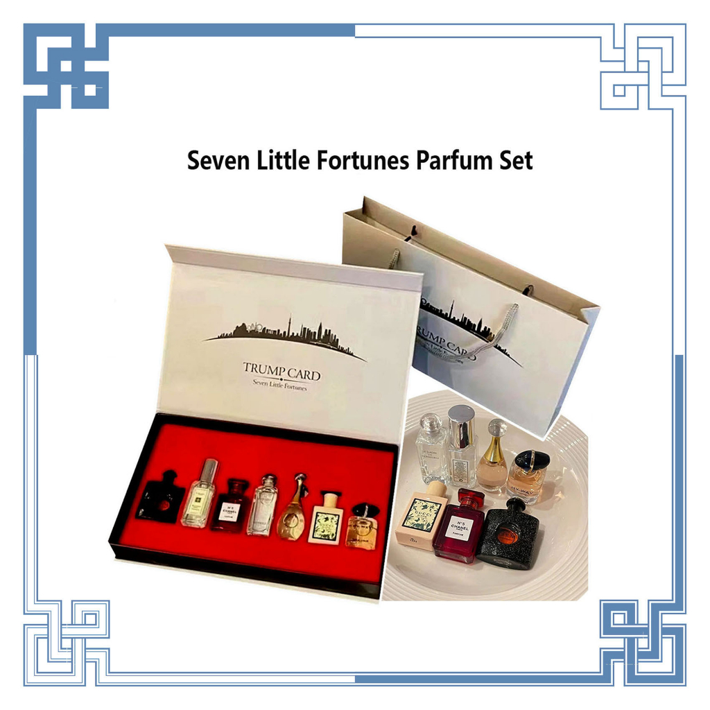 Seven Little Fortunes Parfum Set/ JO MALONE Lime Basil•YSL Black Opium•DIOR Jadore•GUCCI Bloom Eau D