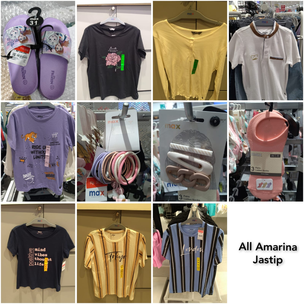 Max Fashion sale baju dewasa anak laki-laki perempuan jastip