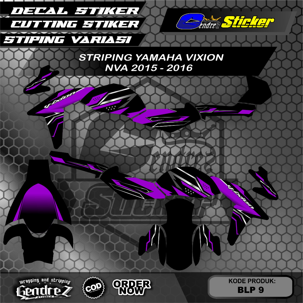 stiker striping vixion nva full body