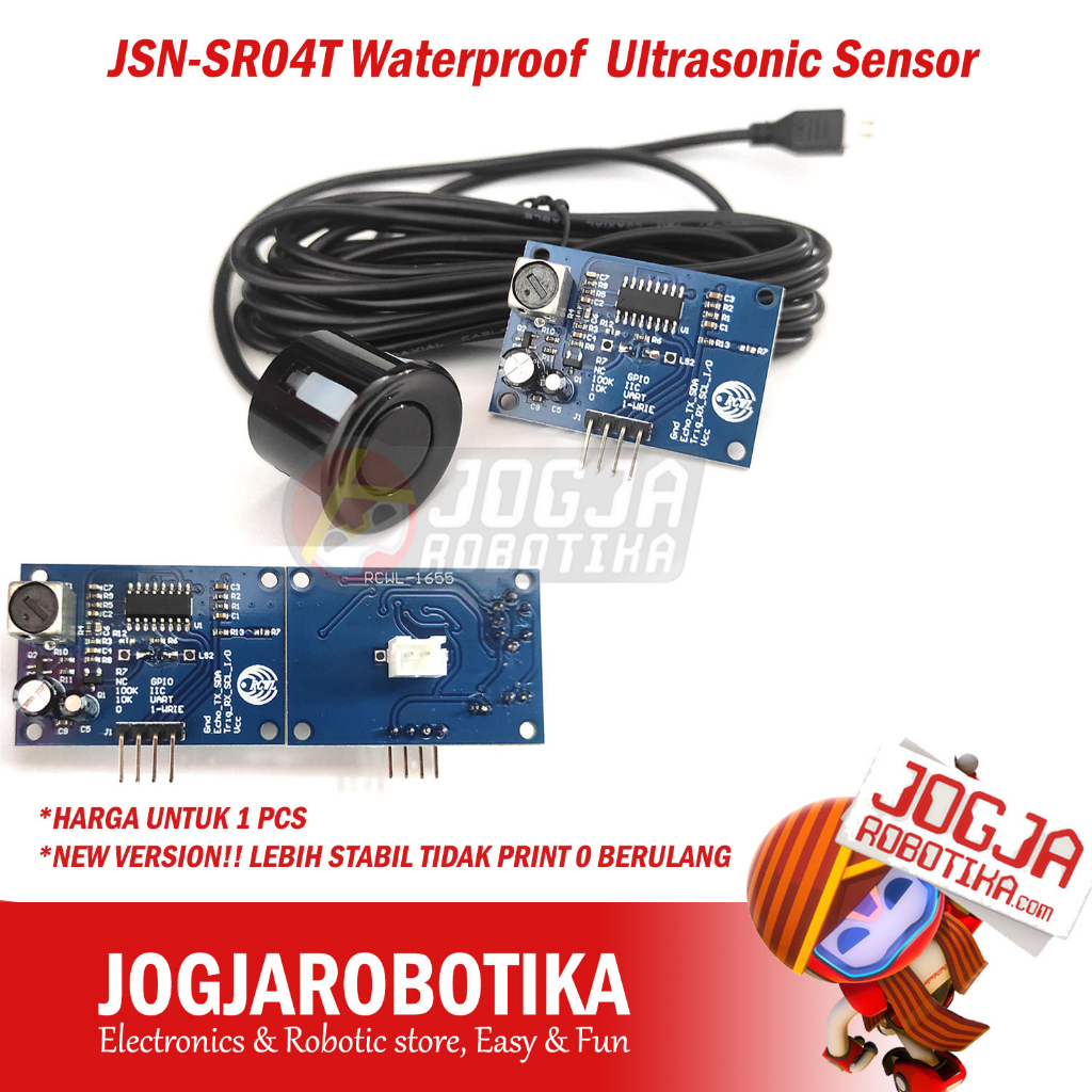 JSN-SR04T Sensor Ultrasonic Waterproof Sensor Jarak Distance