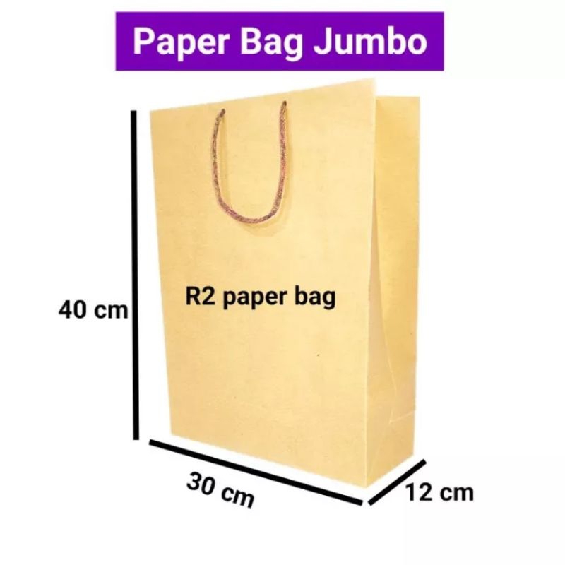 

Paperbag polos coklat 40x30