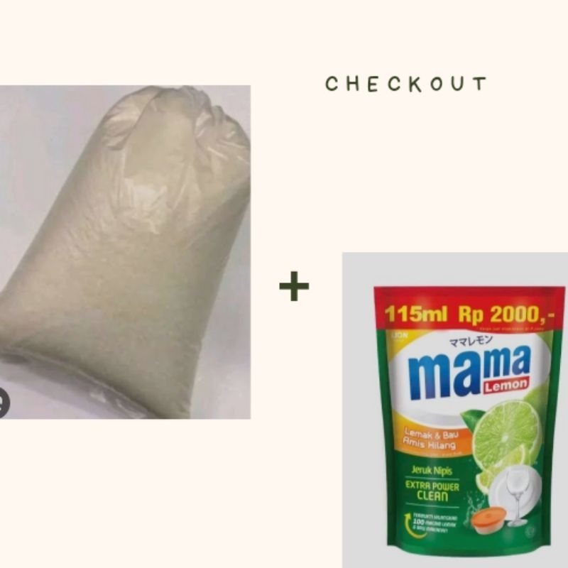 

Gula pasir 1kg bonus Mama lemon