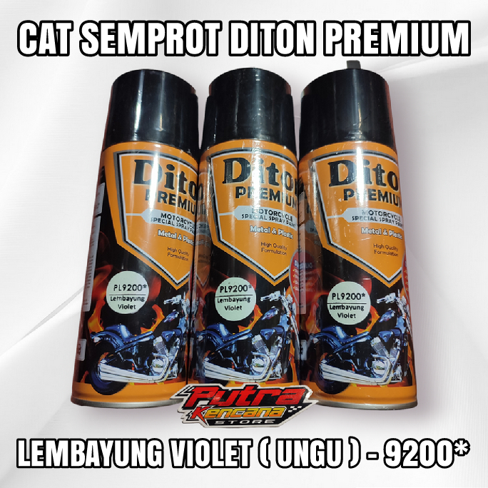 CAT SEMPROT DITON PREMIUM - LEMBAYUNG VIOLET ( UNGU ) 9200* - CAT SPRAY BODY MOTOR