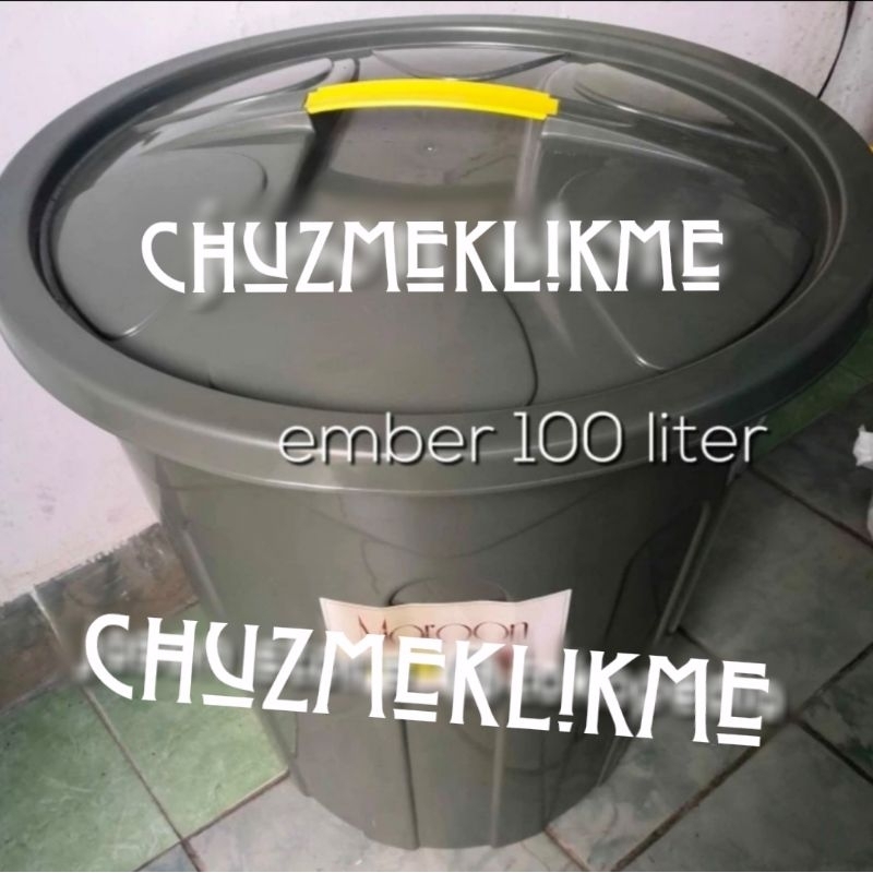 Ember plastik besar 100 liter/Ember besar 100 liter/Ember abu besar 100 liter