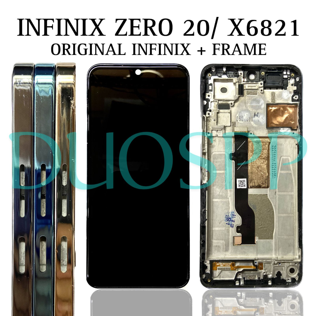 LCD TOUCHSCREEN + FRAME ORIGINAL INFINIX ZERO 20 / X6821 LCD TS FRAME FULLSET