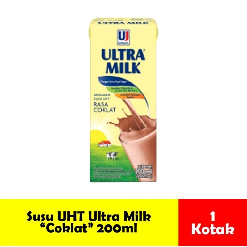 

Susu UHT Ultra Milk Coklat/Karamel/Strawberry 200ml