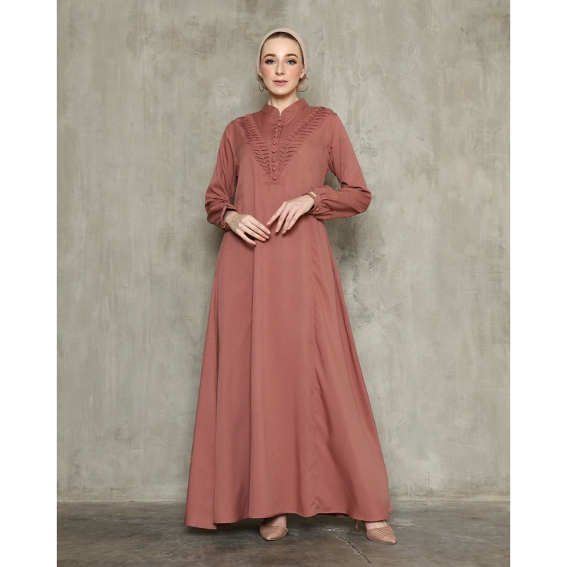 DIDEN GO Gamis Polos Cantik Nattaya Dress