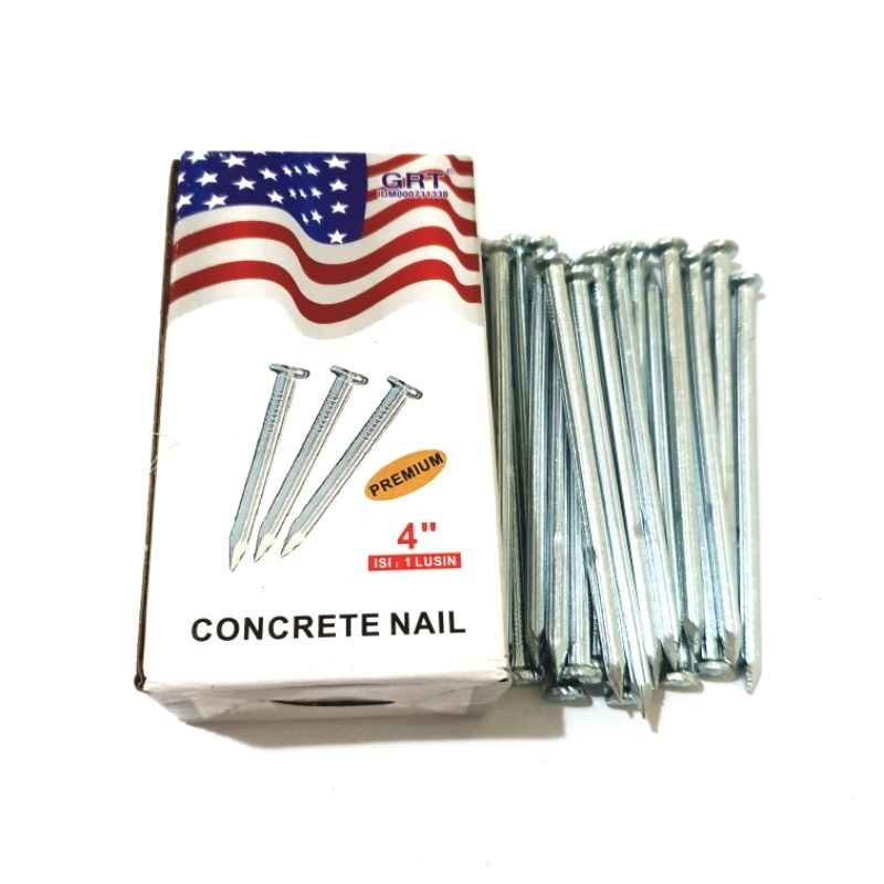 Paku Cor Beton Baja Putih GRT NETZ TEXAS VPR 1kotak 1dus 1box 1pack 1" , 1 1/4" , 1 1/2" , 2" , 2 1/