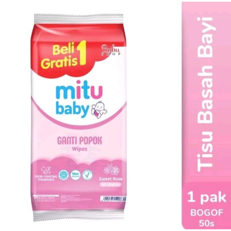 Mitu Baby Tisu Basah ganti popok SWEET ROSE