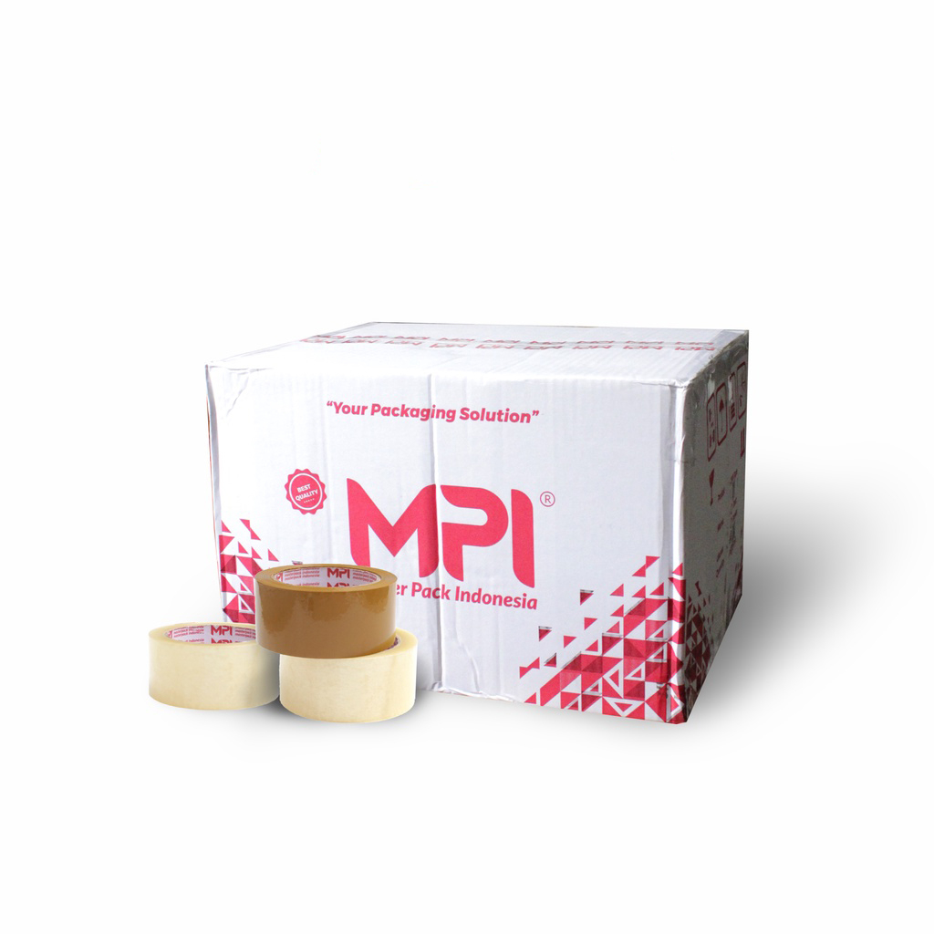 

6 PCS - Lakban Coklat - Lakban Bening MPI 48 mm x 100 yard / Lakban Packing - Master Pack Indonesia