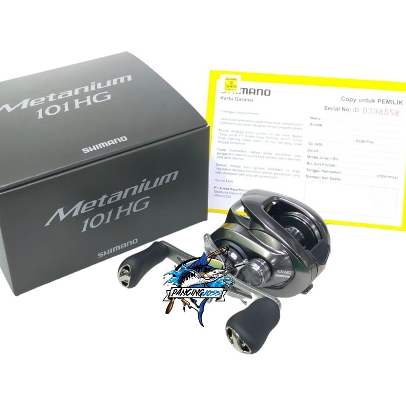 REEL BC SHIMANO METANIUM 101HG LEFT HANDLE NEW 2023 GARANSI | REEL BAIT CASTING | REEL CASTING | REEL TOMAN | REEL CASTING | REEL BC | REEL TOMAN | REEL CASTINGER | REEL PANCING | ALAT PANCING | GULUNGAN PANCING | GARANSI RESMI SHIMANO INDONESIA 1 TAHUN