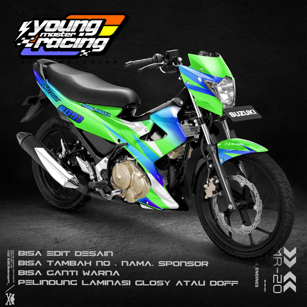 Decal Satria Fu Barong 2012 Full Body Stiker Satria Fu Barong 2012 Full Body Striping Satria Fu Baro