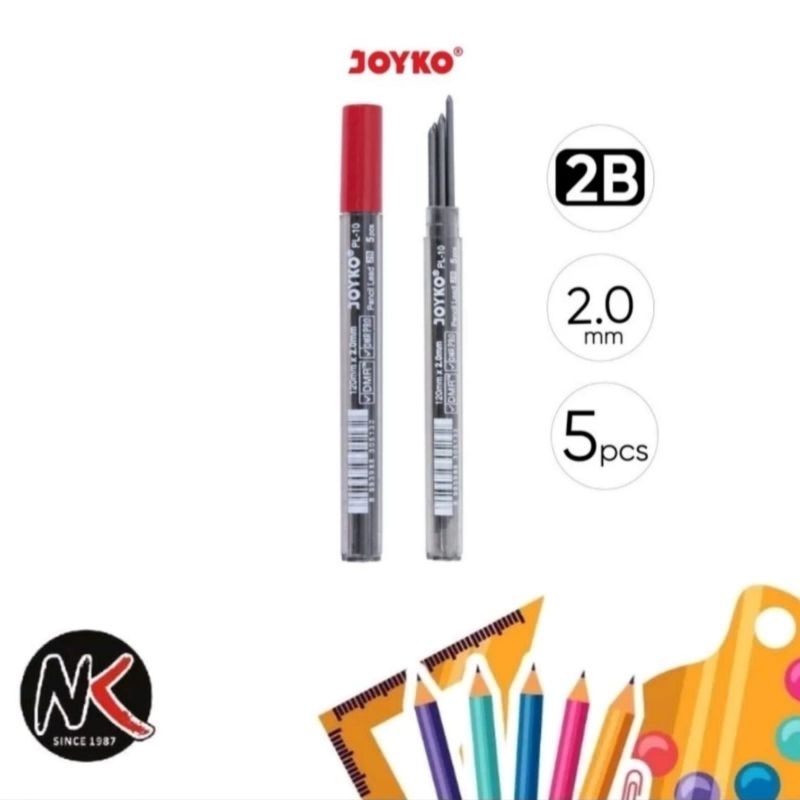 

Refill Pencil/Isi Pensil JOYKO 2B 2.0 PL-10
