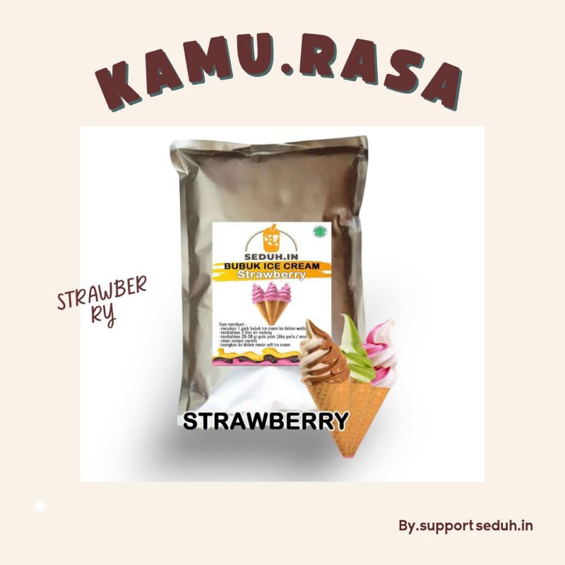 

BUBUK POWDER SOFT ICE-CREAM STRAWBERRY