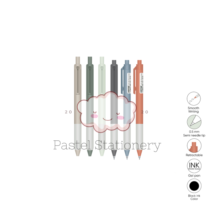 

Pulpen Gel Joyko Morand Color GP-368 0.5mm - Bolpen Pena Gel Hitam 0,5 mm