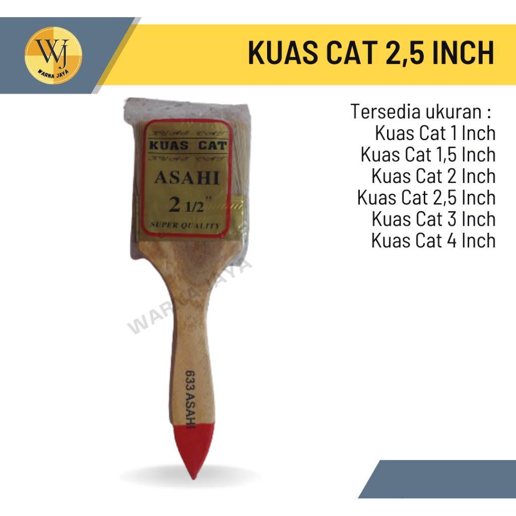 Kuas Cat 2,5 inch / Kuas Cat Tembok 2.5 Inch