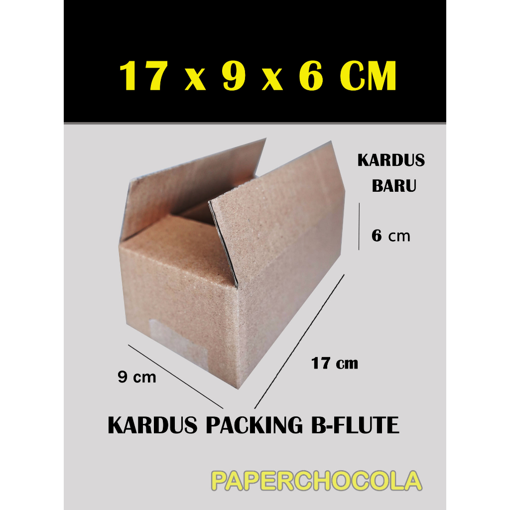 

KARDUS PACKING 17X9X6 cm/PACKING ONLINE/BOX KARTON CORUGATED B-FLUTE