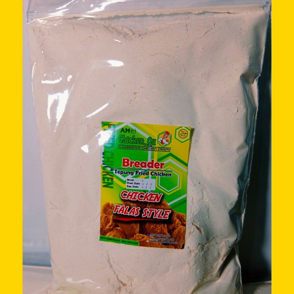 

Paket Breader Siap Pakai/ Tepung KfC/Marinasi/Bumbu KFC/Bumbu Marinasi/By/ChickenFalasStyle