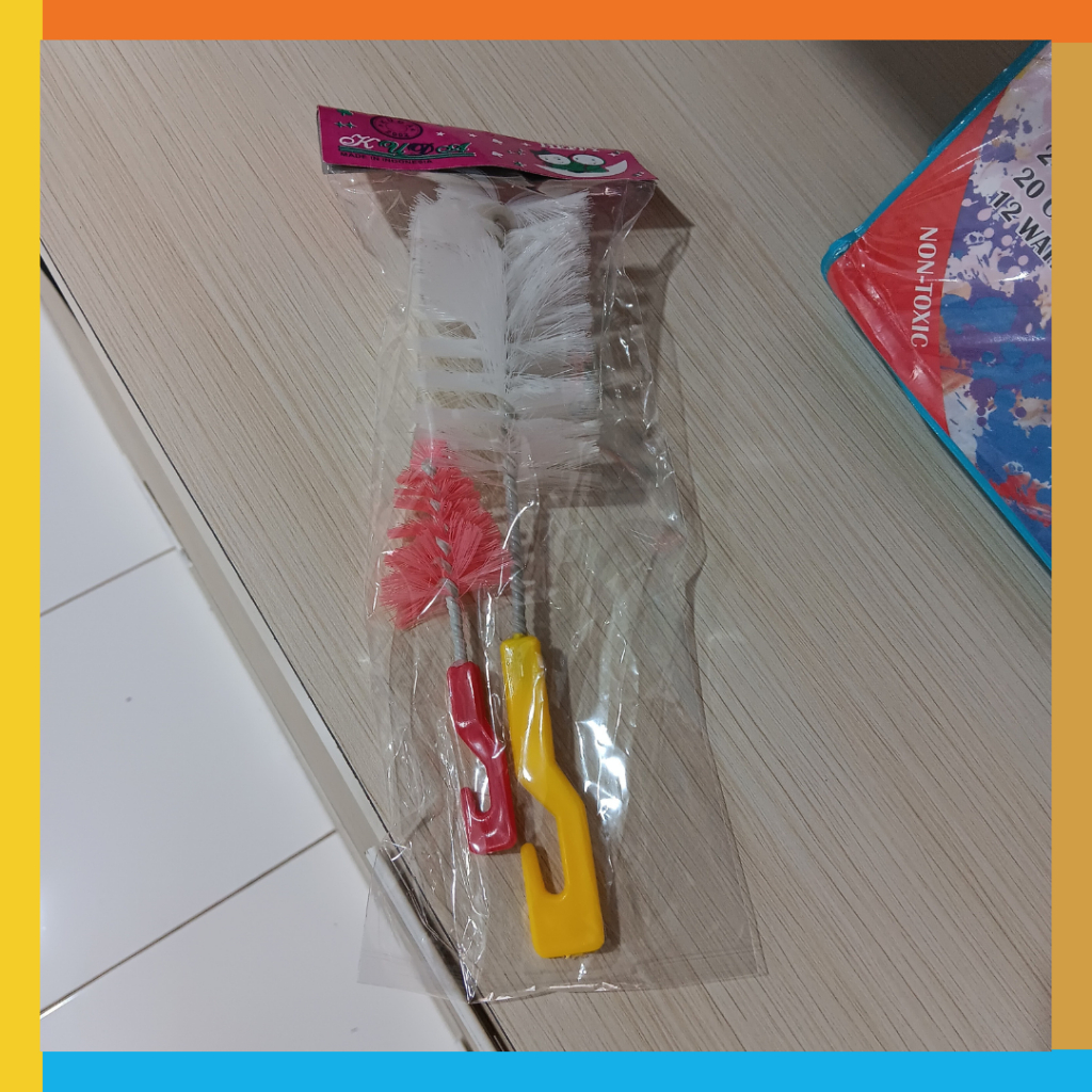 sikat botol double / sikat botol panjang / sikat botol susu