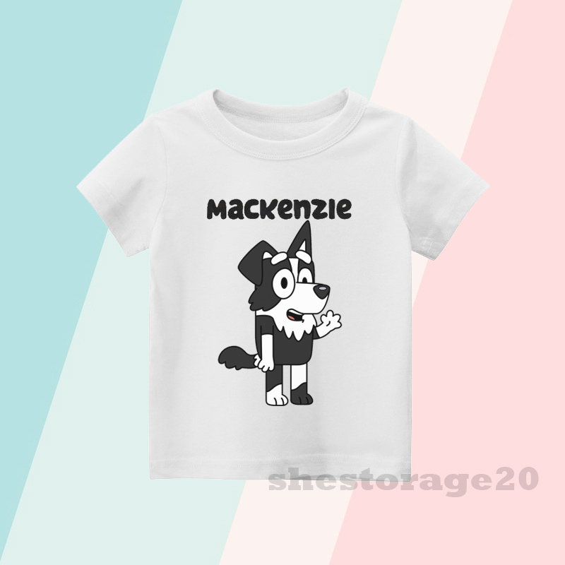BAJU ANAK KAOS ANAK KARAKTER KARTUN BLUEY MACKENZIE