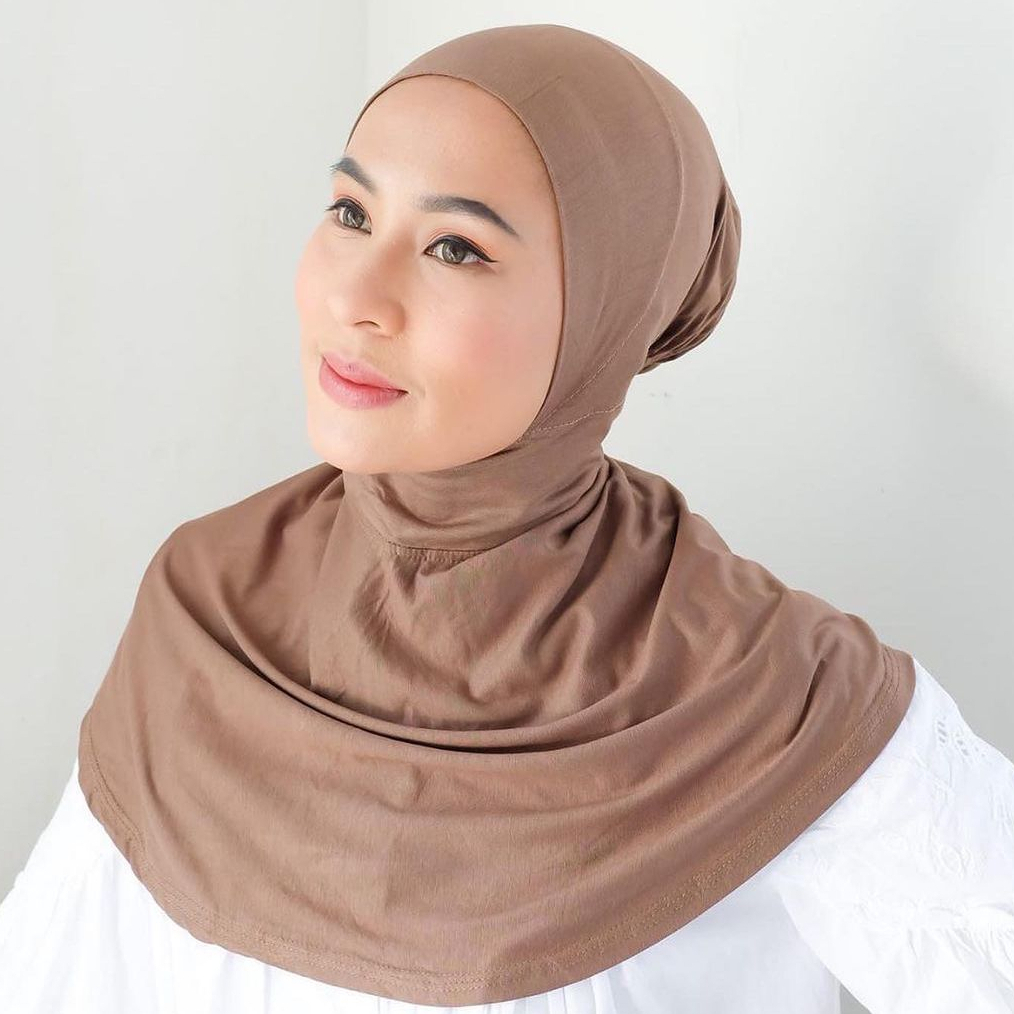 Ciput Ninja Resleting Jumbo / Dalaman jilbab ninja Tali / Ciput Ninja Adem